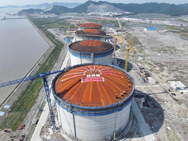CS-04A远程混凝土温度记录仪应用于浙能舟山六横LNG取排水工程