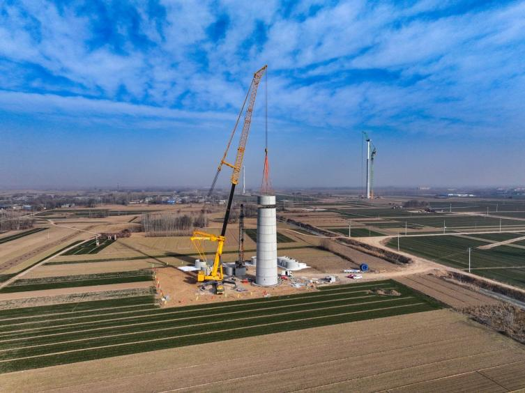 CS-04A远程混凝土温度记录仪助力武邑200兆瓦风电项目高质量建设